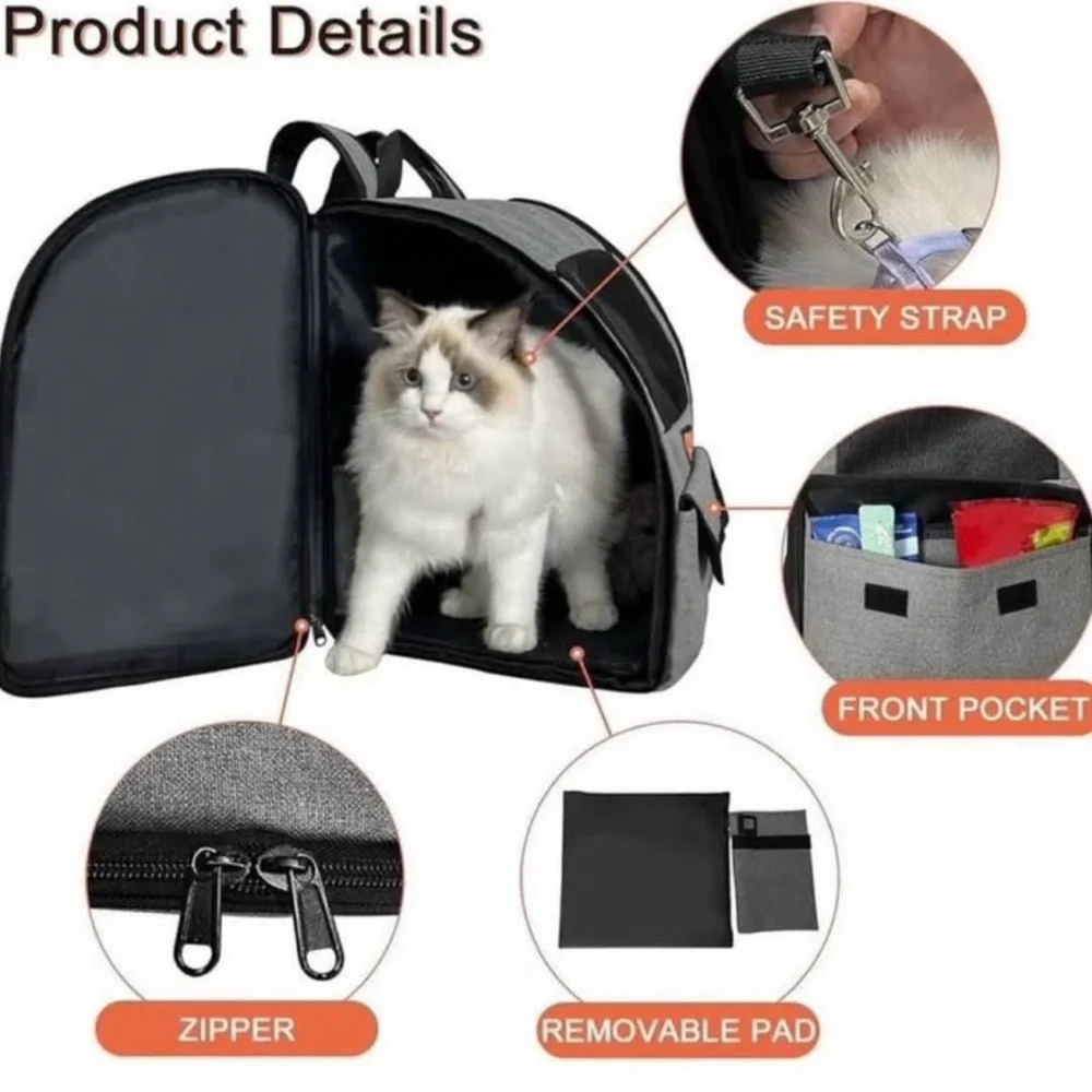 Pet Carrier, Pet Backpack Heated For cats, Dogs, & more, Dog or Cat Carrier